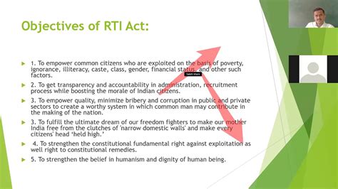 Salient Features Of RTI Act 2005 YouTube