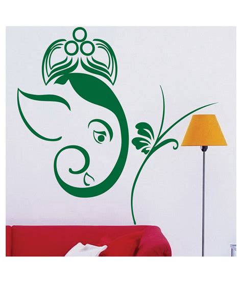 Wallmantra Designer Ganesha Vinyl Wall Stickers Buy Wallmantra