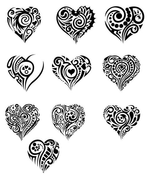 Cute Tribal Hearts Tribal Tattoo Designs Tribal Heart Tattoos Heart