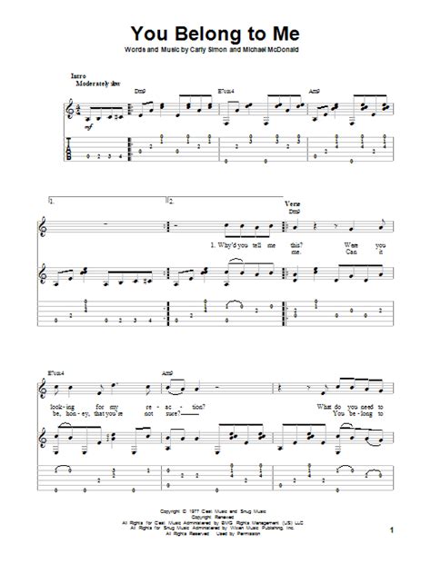 You Belong To Me By The Doobie Brothers Solo Guitar Guitar Instructor