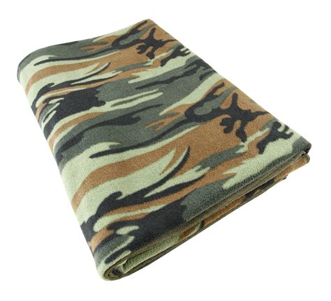 Woodland Camo Fleece Blanket Survival Equipment