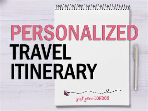 Personalized Travel Itinerary Girl Gone London Courses