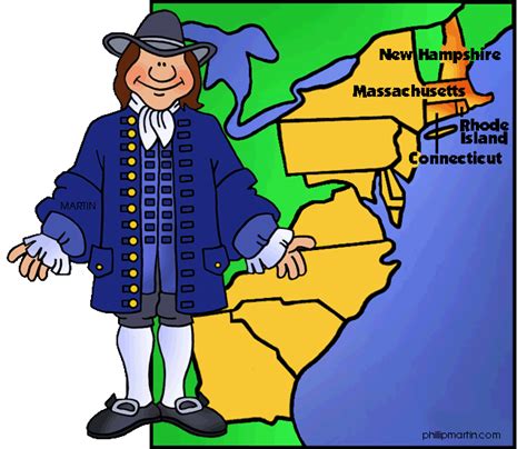 The 13 American Colonies For Kids New England Colonies New