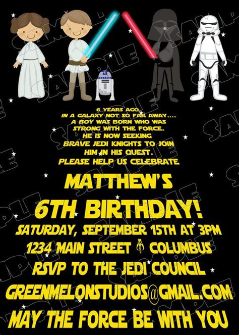 Free Printable Star Wars Birthday Invitations Drevio Star Wars Party Theme Star Wars