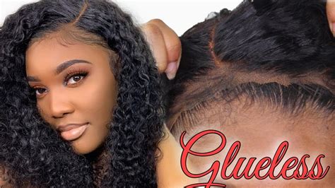truly glueless lace frontal wig install no gels or sprays elastic band method amazon nadula