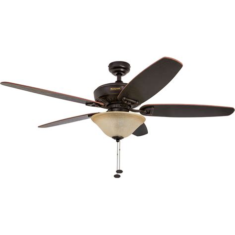 60 inch ceiling fans lowes. Honeywell Belmar Ceiling Fan, Oil Rubbed Bronze Finish, 52 ...