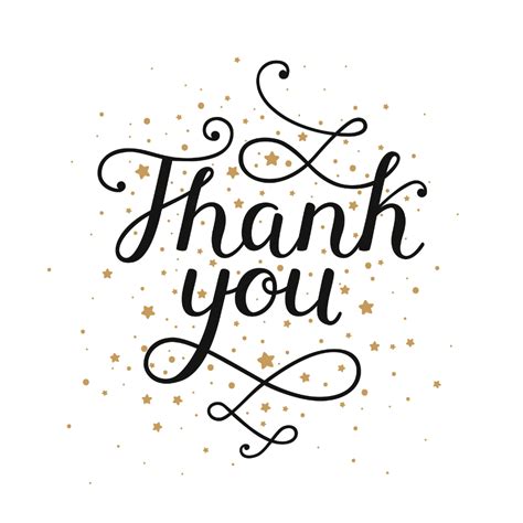 The Words Thank You Are Written In Black Ink On A White Background With
