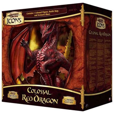 Colossal Red Dragon Dungeons And Dragons Icons Miniatures Game Product