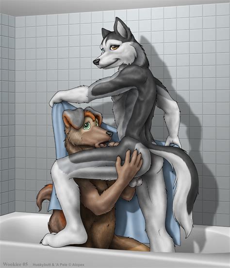 Rule 34 2005 Anthro Balls Bath Canine Couple Fur Furry Gay Male Towel