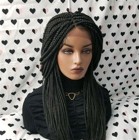 Fully Hand Braided Handmade Braid Wig Lace Front Wigs Box