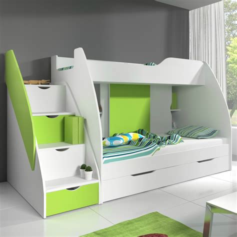 Charlie Boys Cabin Bunk Bed With Integrated Drawers Beds