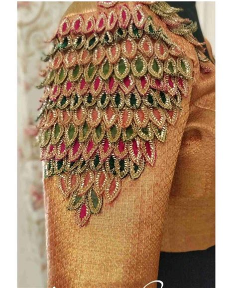 Stunning Aari Work Blouse Designs For Silk Sarees In