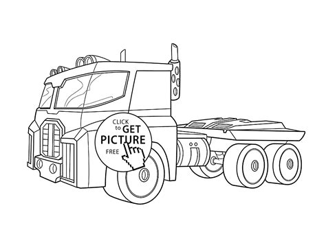 Free printable coloring pages for kids and adults. Optimus Prime bot coloring pages for kids, printable free ...