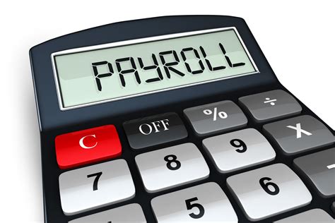 0914 Payroll Word On A Calculator Digital Display Stock Photo