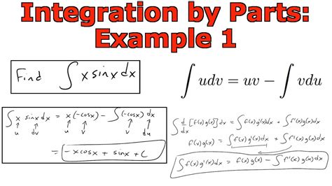 It is used when integrating the product of two expressions (a and b in the bottom formula). Integration by Parts: Example 1 - YouTube