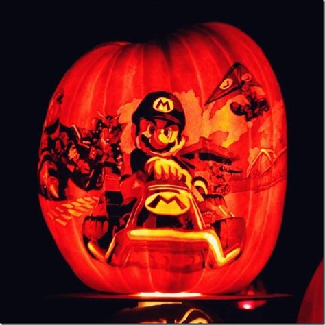 Marvelous Mario Cart Pumpkin Between The Pages Blog