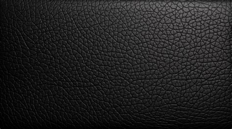 Genuine Black Leather Texture Background Black Leather Leather