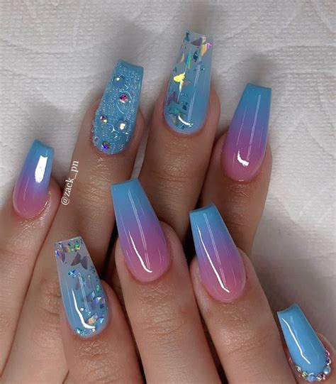 Unleash Your Creativity With Ombre Blue And Yellow Nails Get The Trendiest Nail Look Of The Season
