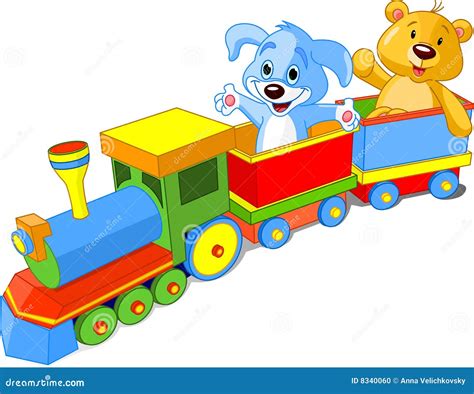 Tren Del Juguete Ilustración Del Vector Ilustración De Transporte