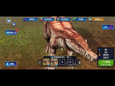 Kaprosuchus Gen Pack Jurassic World The Game Youtube