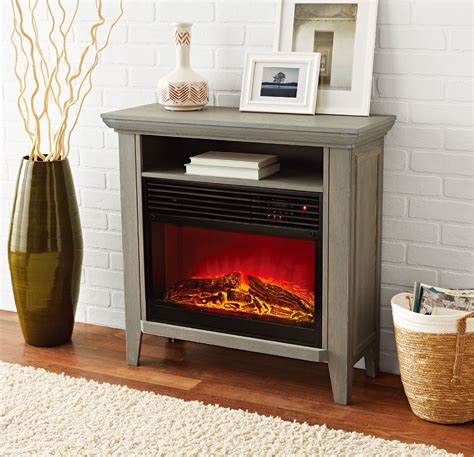 Electric Fireplace Infrared Heater Ih 2072 Wooden Infrared Quartz