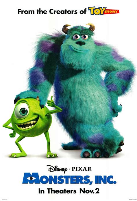 monsters inc movie poster disney