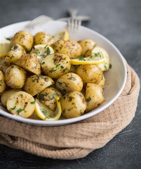 Stir in minced chives and season to taste with salt and pepper. Boiled Baby Potatoes with Lemon & Browned Butter | Don't ...