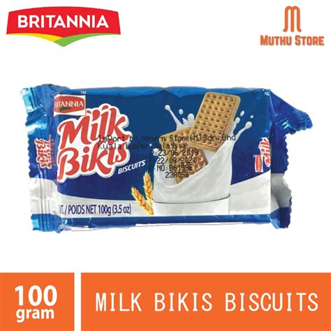 Britannia Milk Bikis Biscuits 100g Shopee Malaysia
