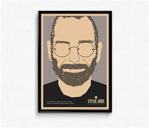 Steve Jobs Minimalist Poster Design On Behance
