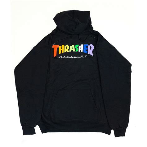 Thrasher Rainbow Mag Hoodie Black Boardworld Store