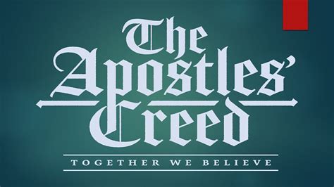 Apostles Creed · Parkview Baptist Church