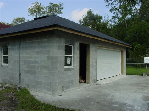 Concrete Block Garage Building Plans Dandk Organizer