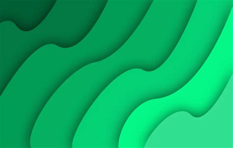 Wallpaper Simple Green Abstract Waves Wave Images For Desktop