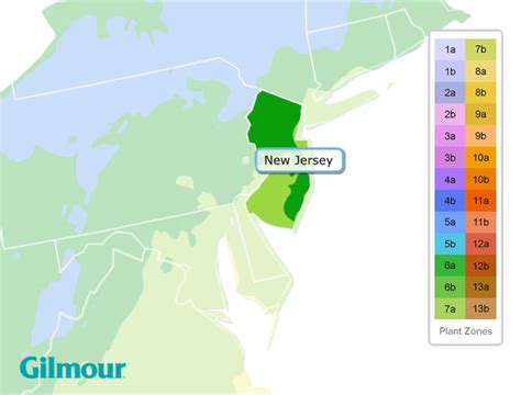 New Jersey Planting Zones Growing Zone Map Gilmour