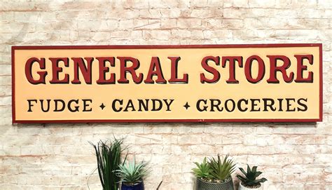 Vintage General Store Sign Hand Painted Unusual Sign Retro Etsy Uk