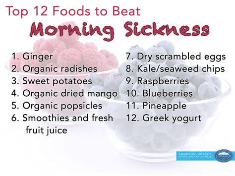 Top 12 Foods To Beat Morning Sickness Naturally Part 2