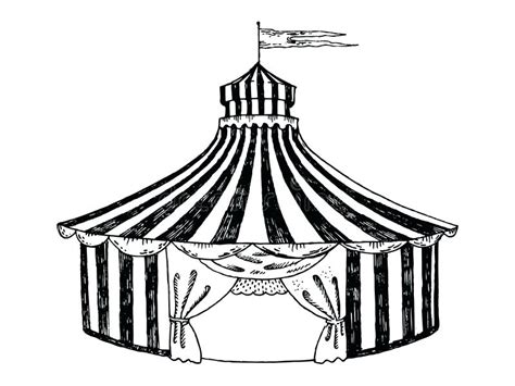 Circus Tent Coloring Sheet Coloring Pages