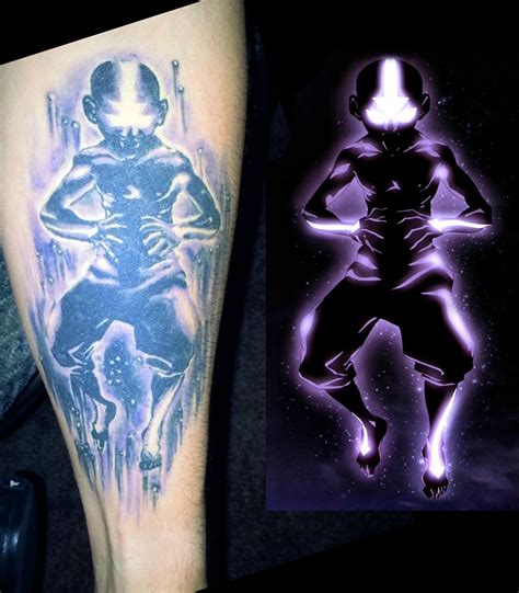 Tiffany Bolin Nerd Tattoo S Tattoo Aang The Last Airbender Avatar Aang Back Tattoos