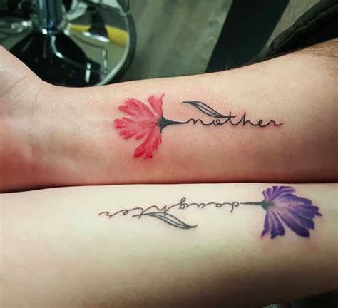 Tatuajes De Madre E Hija Chiquitos Con Color