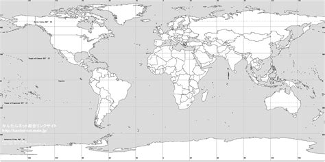 Large Blank World Map
