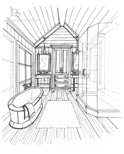 Bathroom design — andern design. Bathroom Ideas, Bathroom Design, Interior Design Drawing, Perspective Drawing, Sketch (มีรูปภาพ)