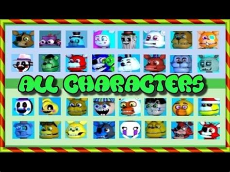 But not all the names are easy to see. Five Nights at Deviant's World All Characters Names! (fan ...