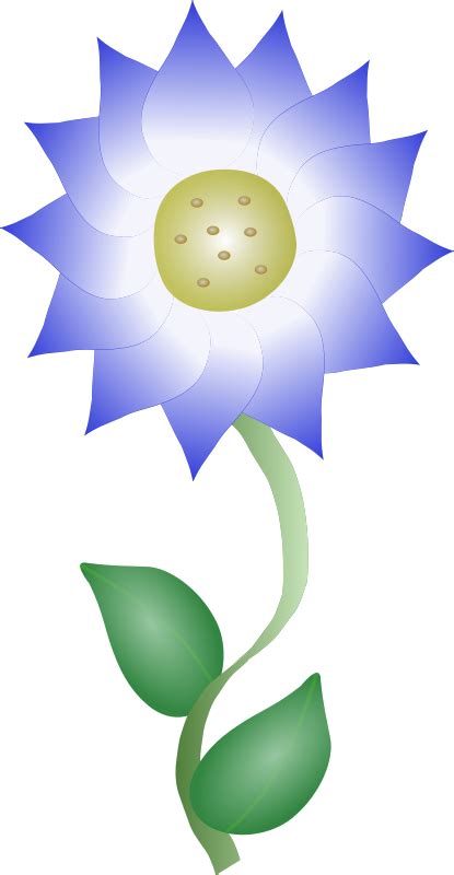 Blue Flower Vector For Free Download Freeimages