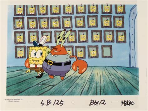 Proud Of Spongebob Original Cel Animation Background