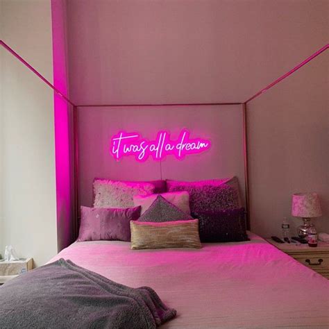 It Was All A Dream Custom Led Neon Sign For Wedding Office Etsy In