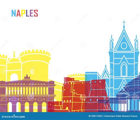 Neapel Skylineknall Vektor Abbildung Illustration Von Knall 59871698