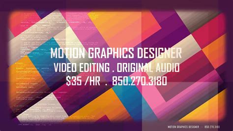Motion Graphics Designer Youtube