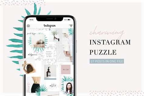 Charming Instagram Puzzle Template Behance