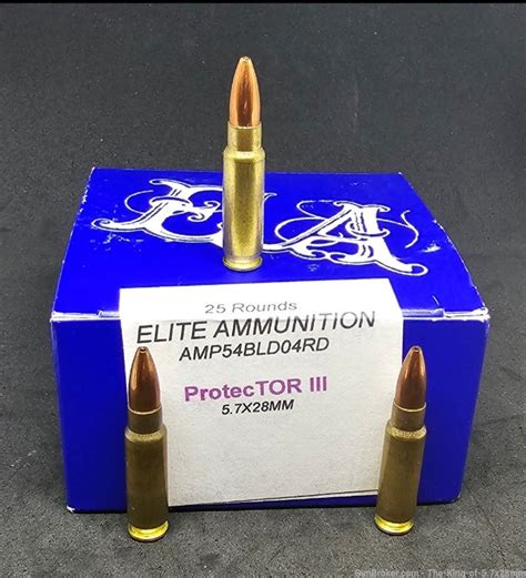 Elite Ammunition 57x28mm Protector Iii 57x28 Like Ss190 T6b L191