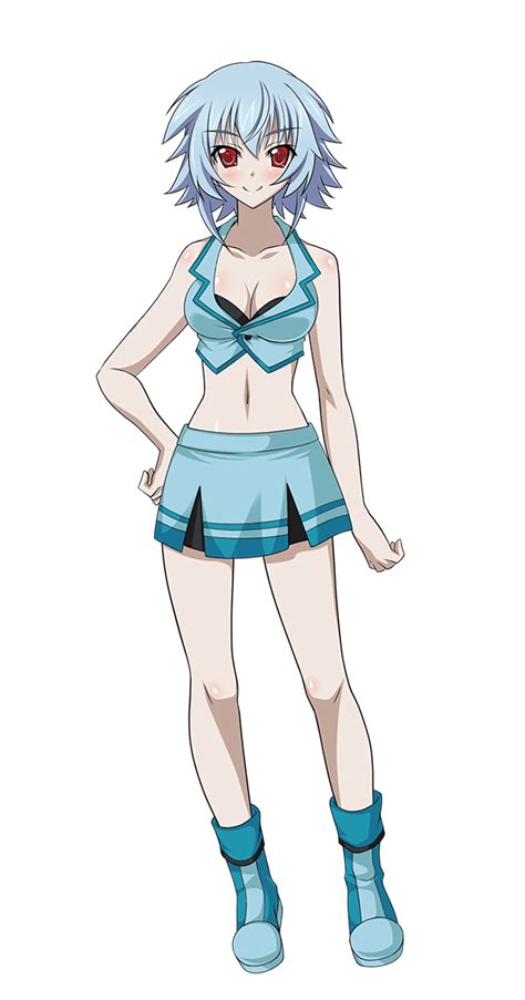 Sarashiki Tatenashi Infinite Stratos Highres 10s 1girl Blue Hair Breasts Looking At